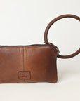 American Darling Wristlet Hand Tooled Hair On Genuine Leather Western Women Bag | Handbag Purse Travel Clutch