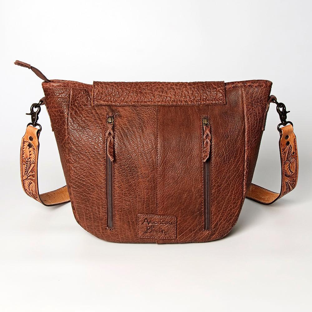 American Darling ADBGZ265A Large Crossbody Hand Tooled Genuine Leather Women Bag Western Handbag Purse