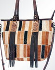 American Darling ADBG695 Tote Hair-On Genuine Leather Women Bag Western Handbag Purse