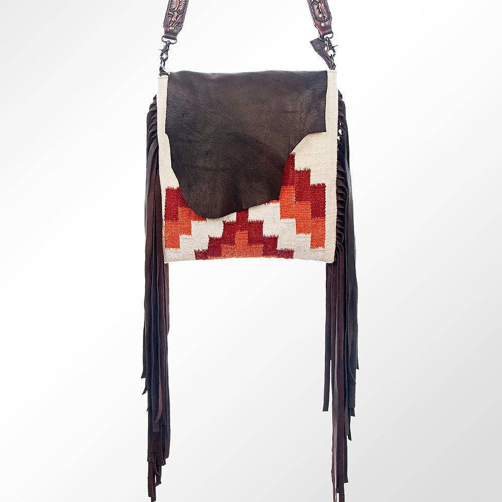 American Darling ADBGZ366 Large Crossbody Saddle Blanket Genuine Leather Women Bag Western Handbag Purse