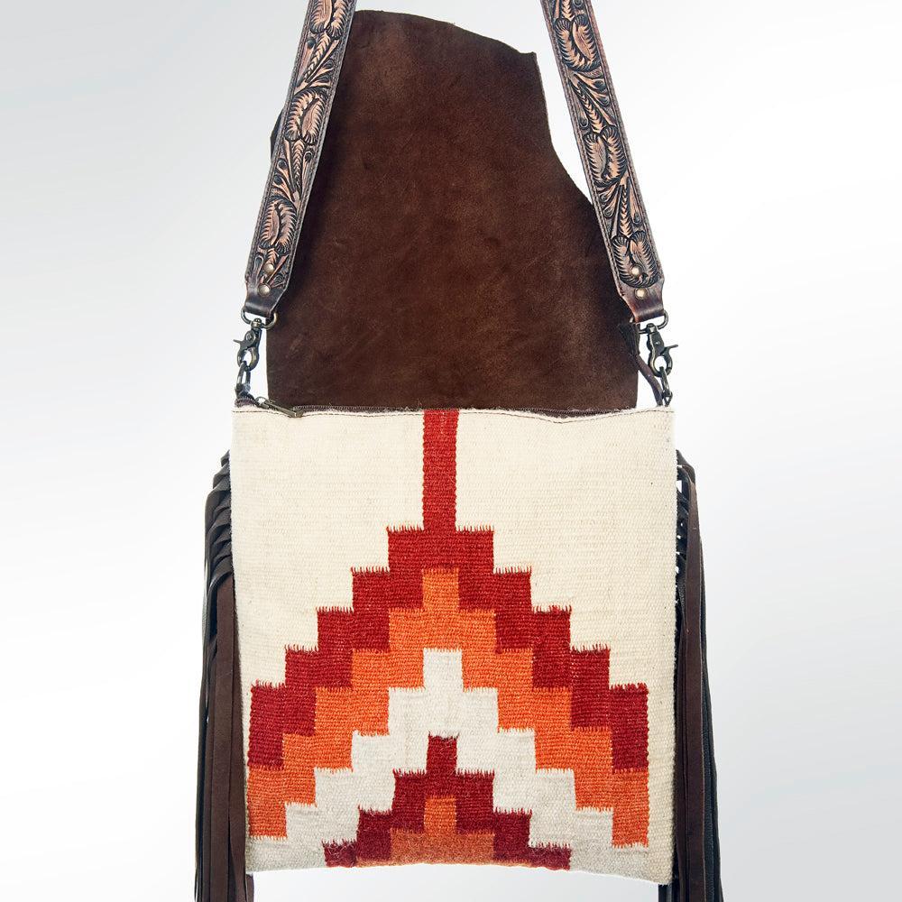 American Darling ADBGZ366 Large Crossbody Saddle Blanket Genuine Leather Women Bag Western Handbag Purse