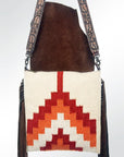 American Darling ADBGZ366 Large Crossbody Saddle Blanket Genuine Leather Women Bag Western Handbag Purse