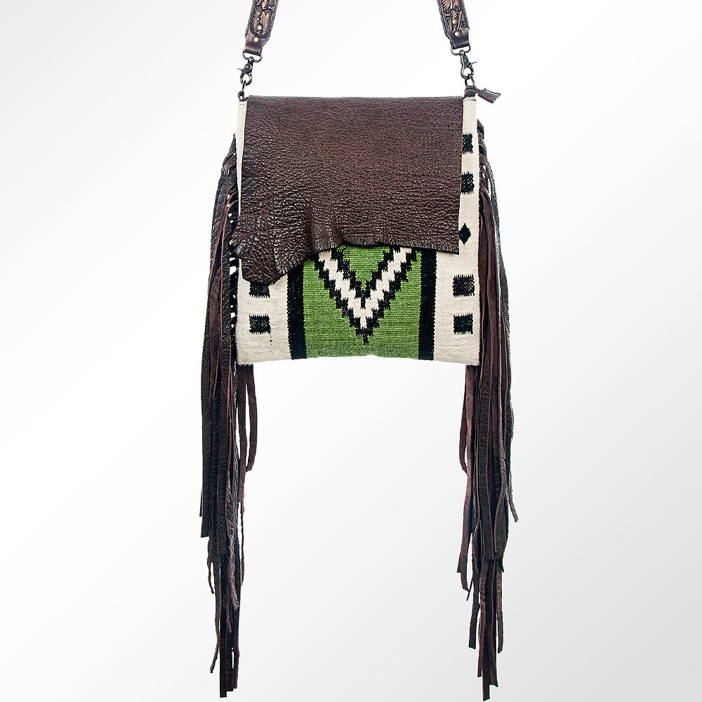 American Darling ADBGZ368 Large Crossbody Saddle Blanket Genuine Leather Women Bag Western Handbag Purse