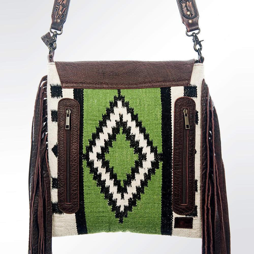 American Darling ADBGZ368 Large Crossbody Saddle Blanket Genuine Leather Women Bag Western Handbag Purse