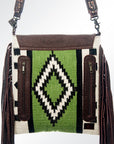 American Darling ADBGZ368 Large Crossbody Saddle Blanket Genuine Leather Women Bag Western Handbag Purse