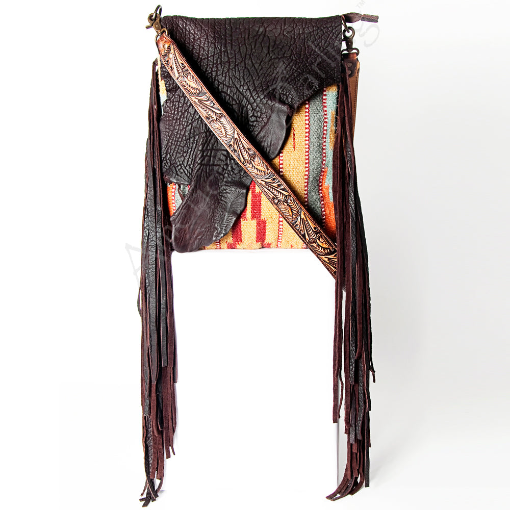 American Darling Large Crossbody Saddle Blanket Genuine Leather Women Bag Western Handbag Purse