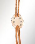 American Darling Braided Genuine Leather Jewelry Necklace with Concho Handmade Necklaces Timeless Piece for a Style