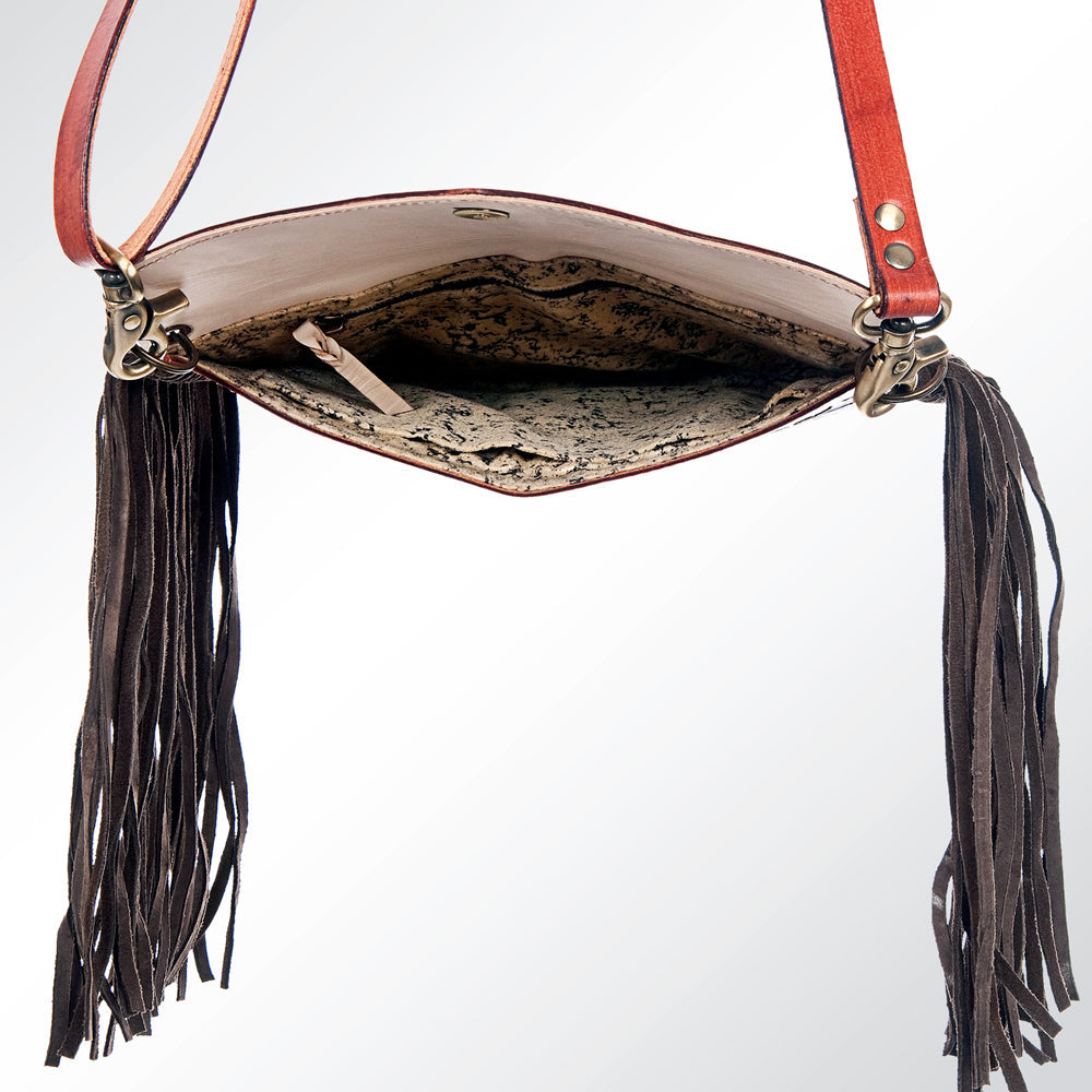 American Darling ADBGK104 Envelope Hand Tooled Genuine Leather Women Bag Western Handbag Purse