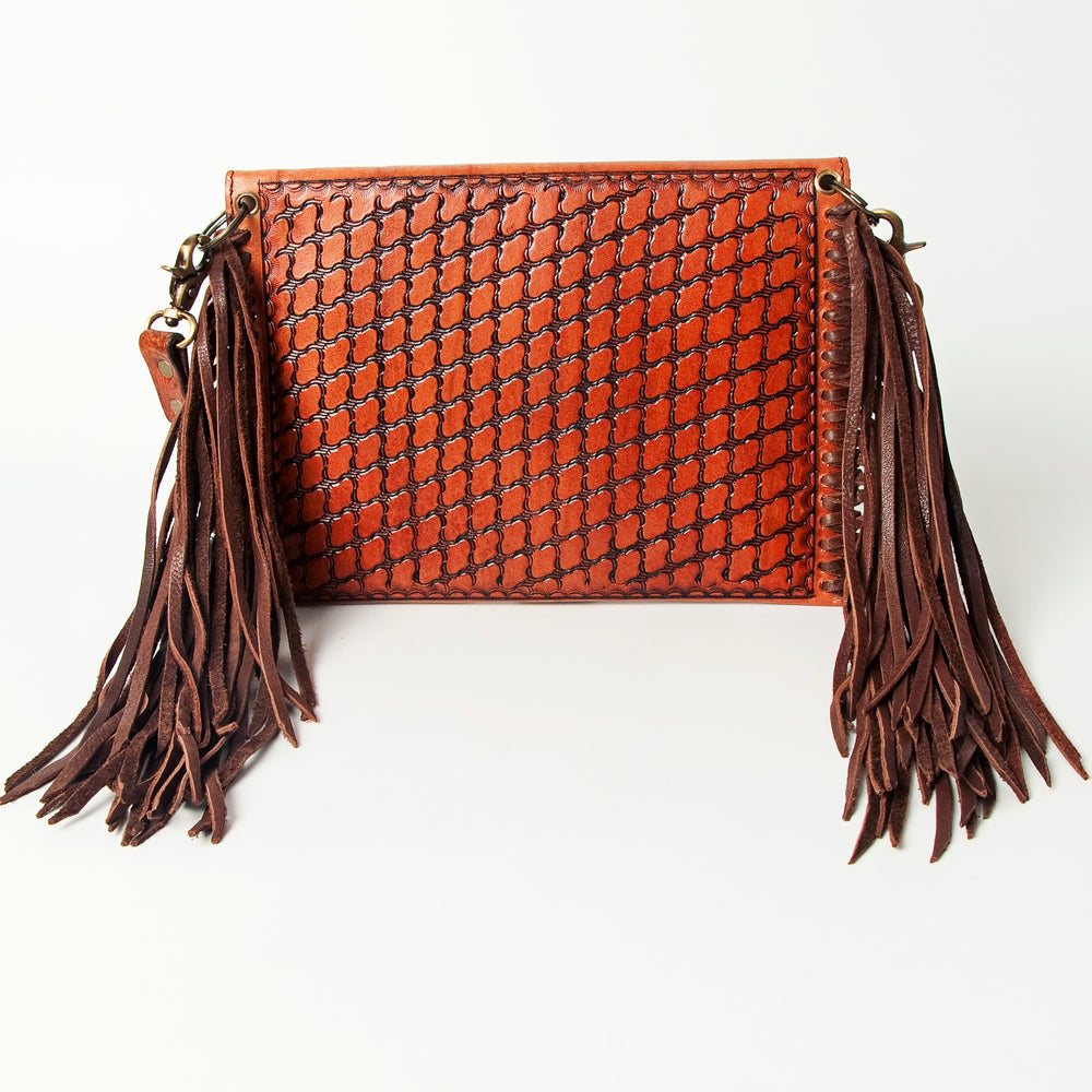 American Darling ADBGK106 Envelope Hand Tooled Genuine Leather Women Bag Western Handbag Purse