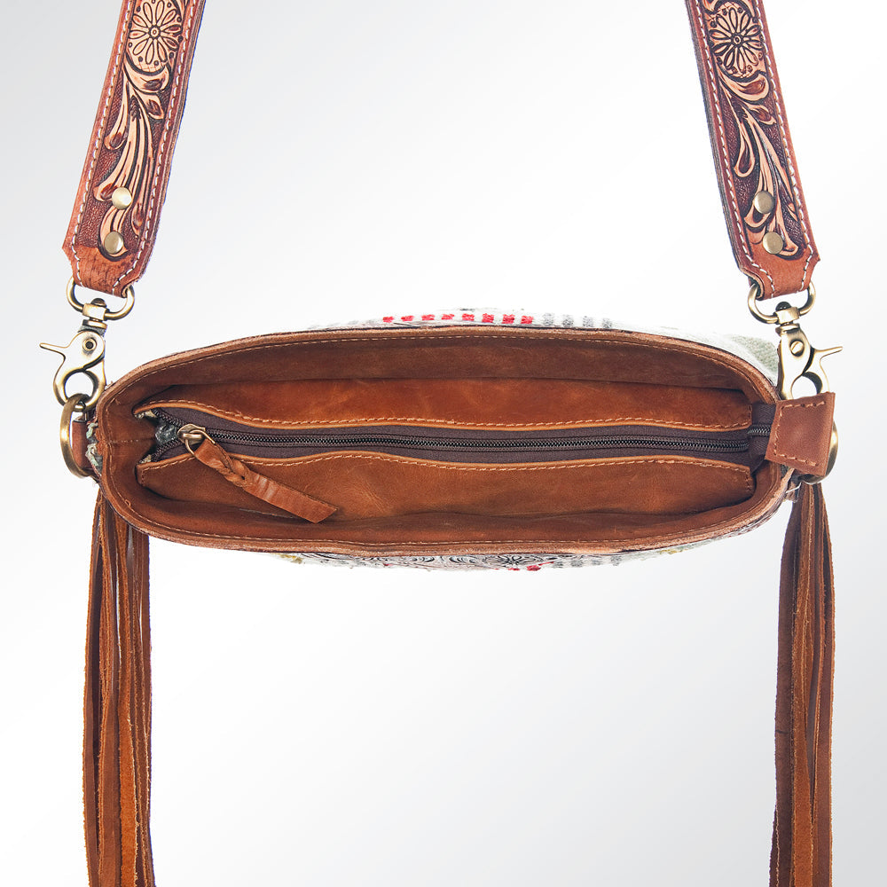 American Darling ADBGK109 Large Crossbody Hand Tooled Saddle Blanket Genuine Leather Women Bag Western Handbag Purse