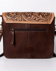 American Darling ADBGD123 Crossbody Hand Tooled Hair-On Genuine Leather Women Bag Western Handbag Purse