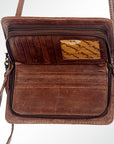 American Darling ORGANISER Upcycled Wool Genuine Leather women bag western handbag purse