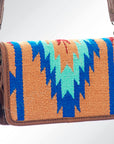 American Darling Organizer Saddle Blanket Genuine Leather Western Women Bag Handbag Purse | for Cute Travel