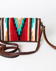 American Darling Organizer Saddle Blanket Genuine Leather Western Women Bag Handbag Purse | for Cute Travel
