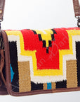 American Darling Organizer Saddle Blanket Genuine Leather Western Women Bag Handbag Purse | for Cute Travel