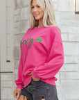 Armani Clover Embroidered Loose Pullover
