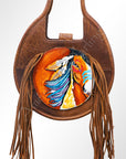 American Darling ADBGM152 Hobo Genuine Leather Women Bag Western Handbag Purse