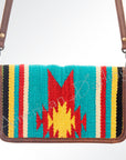 American Darling Organizer Saddle Blanket Genuine Leather Western Women Bag Handbag Purse | for Cute Travel