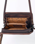 American Darling Organizer Saddle Blanket Genuine Leather Western Women Bag Handbag Purse | for Cute Travel