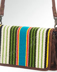 American Darling Organizer Saddle Blanket Genuine Leather Western Women Bag Handbag Purse | for Cute Travel