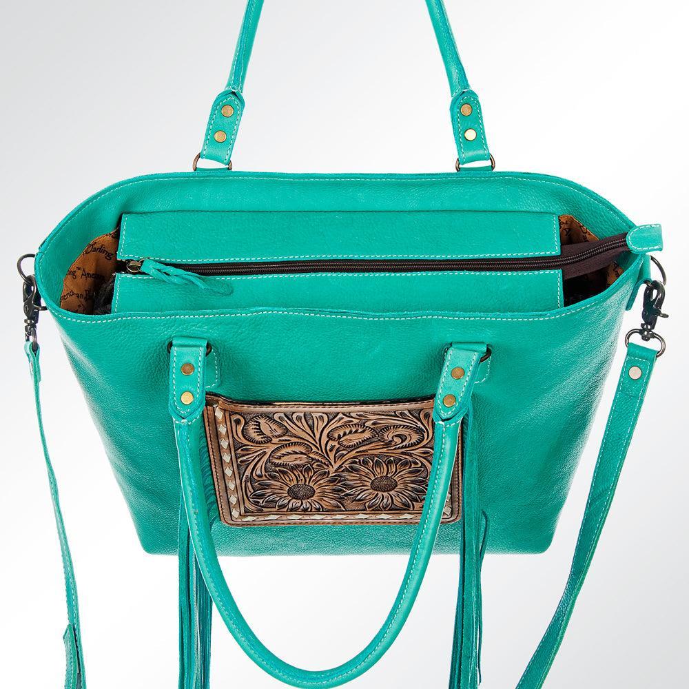 ADBG662 American Darling Hand Tooled Genuine Leather Women Bag Western Handbag Purse