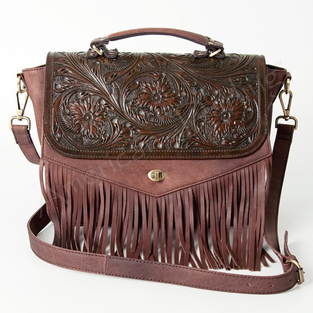 ADBGI158 American Darling Hand Tooled Genuine Leather Women Bag Western Handbag Purse