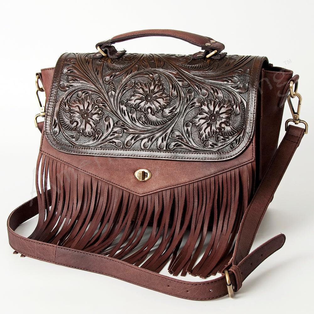 ADBGI158 American Darling Hand Tooled Genuine Leather Women Bag Western Handbag Purse