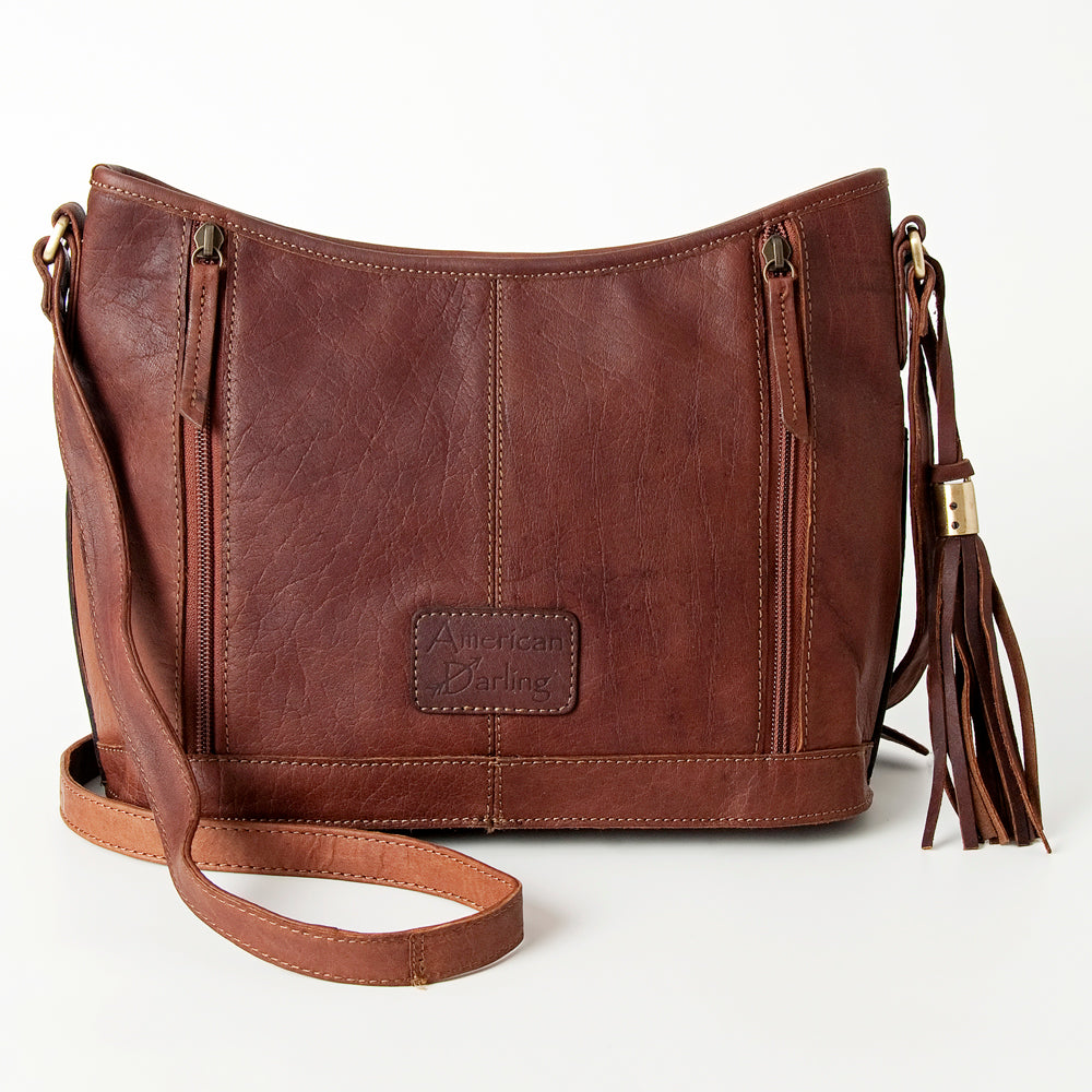 American Darling Messenger Hand Tooled Genuine Leather Women Bag Western Handbag Purse