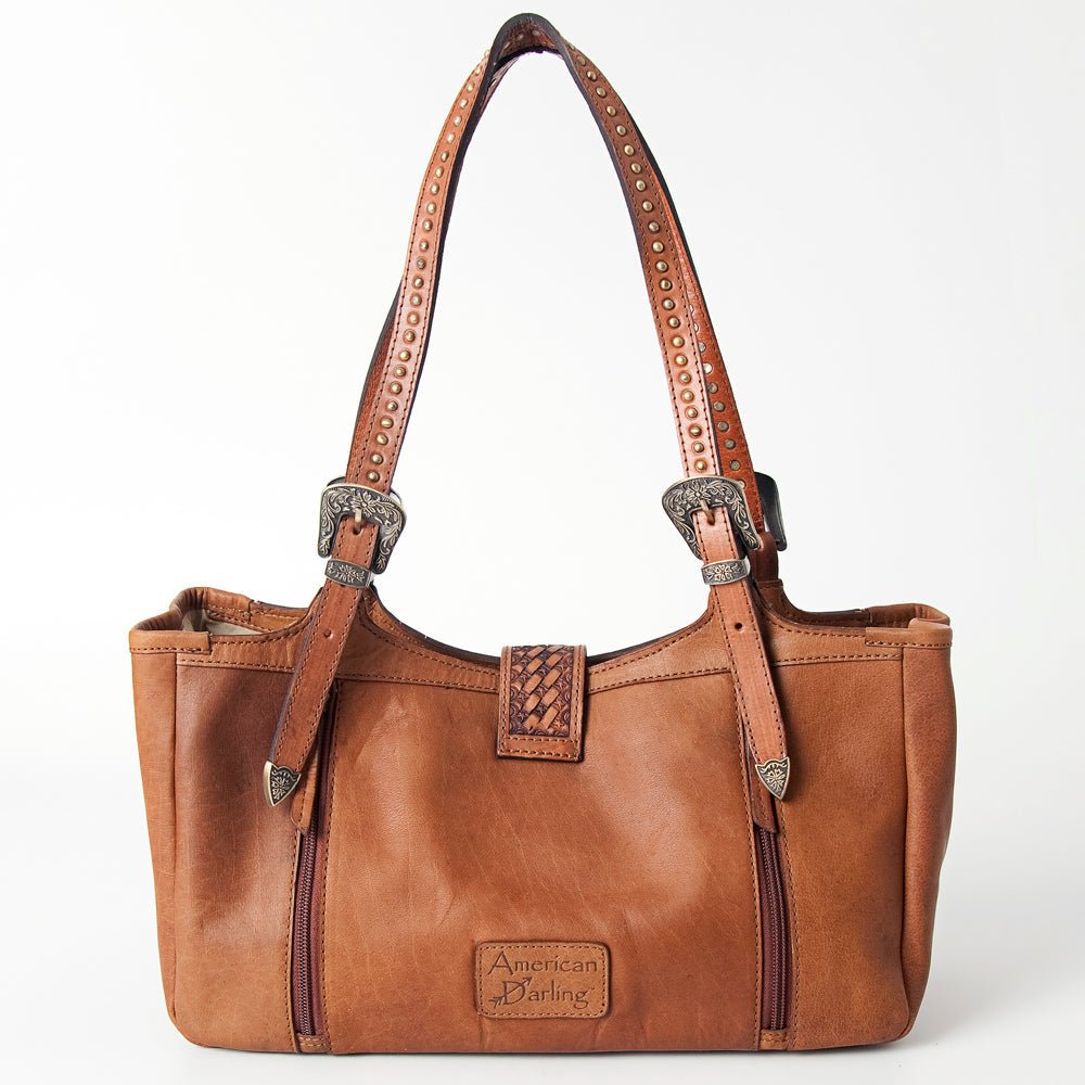 American Darling Tote Hand Tooled Genuine Leather Women Bag Western Handbag Purse