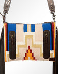 American Darling ADBGZ372 Crossbody Saddle Blanket Genuine Leather Women Bag Western Handbag Purse