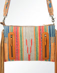 American Darling ADBGZ373 Crossbody Saddle Blanket Genuine Leather Women Bag Western Handbag Purse