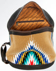 American Darling Saddle Blanket Genuine Leather Women Bag Western Handbag Purse