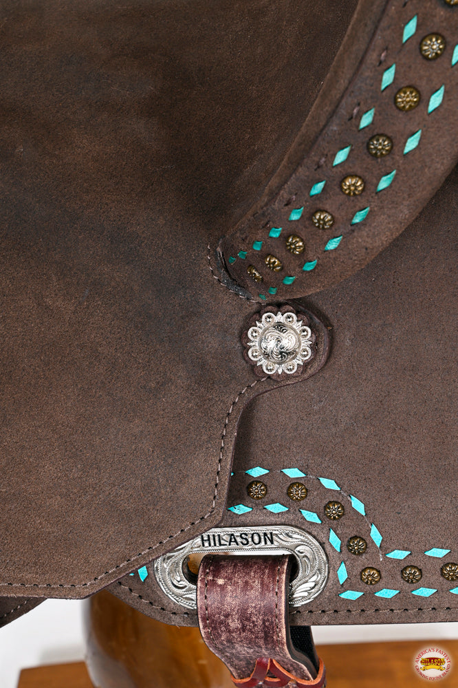 Flexible Tree Western Saddle With American Leather Barrel Trail