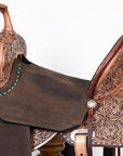 Weatherproof Flex Tree Western Saddle With Premium American Leather For Extended Trail