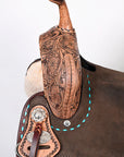 Weatherproof Flex Tree Western Saddle With Premium American Leather For Extended Trail