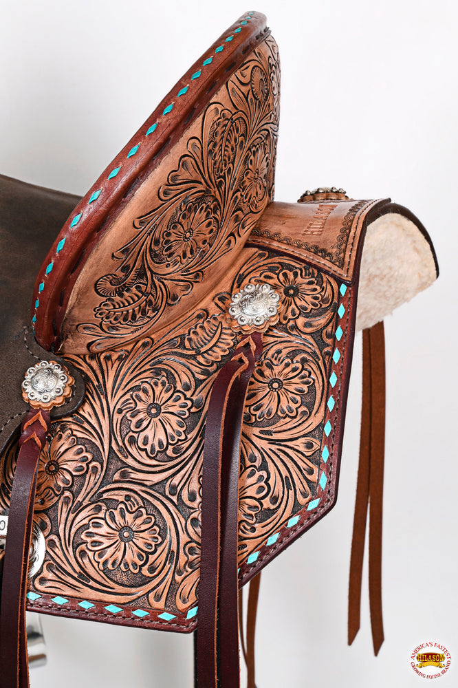Weatherproof Flex Tree Western Saddle With Premium American Leather For Extended Trail