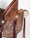 Weatherproof Flex Tree Western Saddle With Premium American Leather For Extended Trail