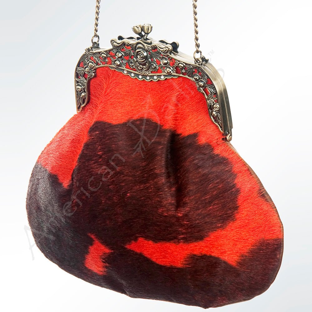 American Darling Hair On Genuine Leather Women Bag Western Handbag Purse