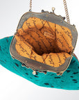 American Darling Hair On Genuine Leather Women Bag Western Handbag Purse