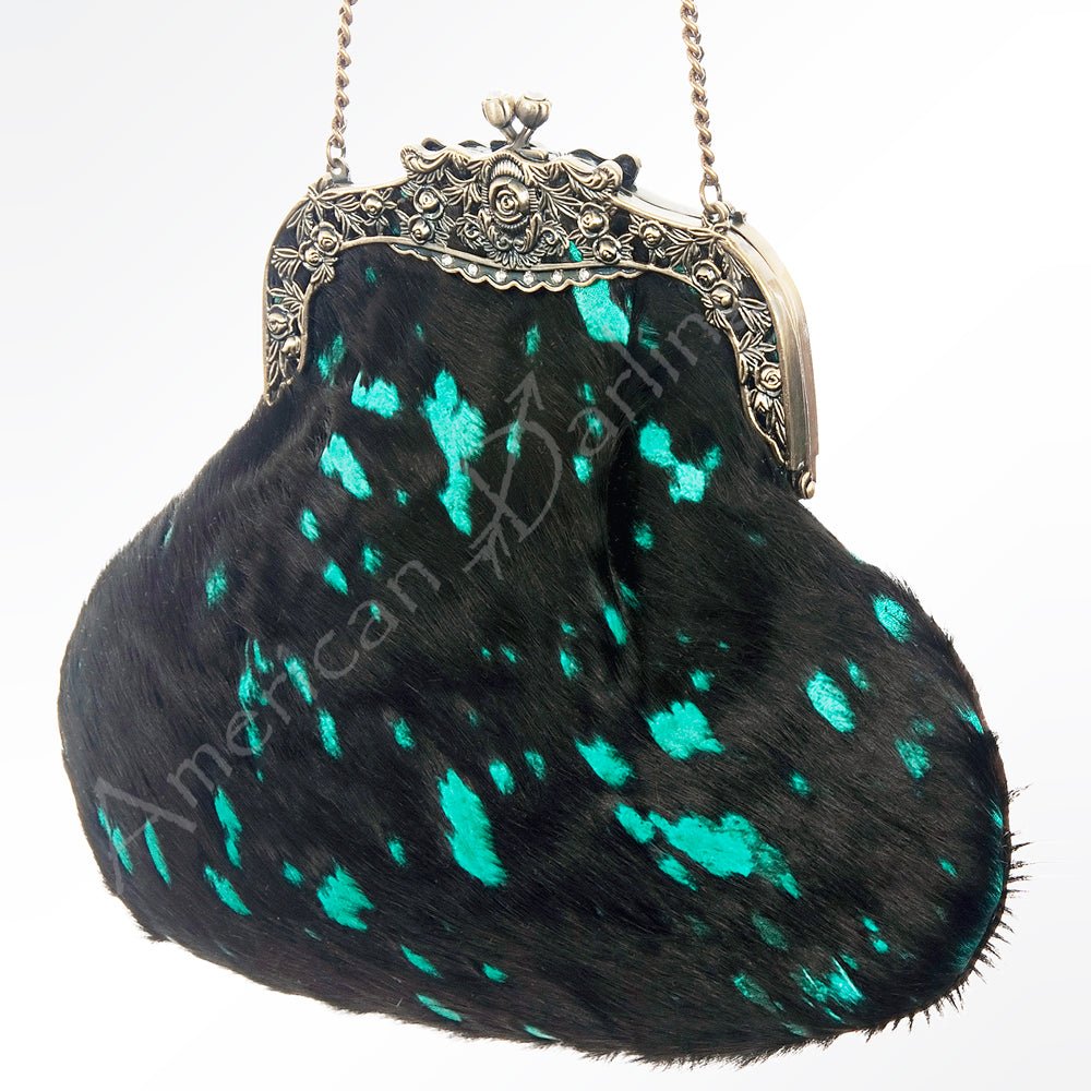 American Darling Hair On Genuine Leather Women Bag Western Handbag Purse