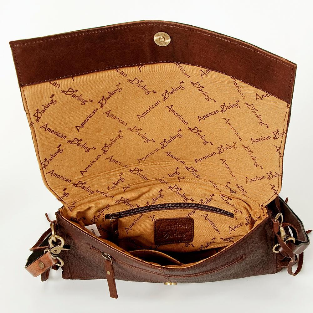 American Darling ADBGA167 Crossbody Hand Tooled Genuine Leather Women Bag Western Handbag Purse