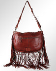 Spaghetti Western Swc128Cg Hobo Vintage Handmade Drum Dyed Genuine European Cowhide Leather Women Bag Western Handbag Purse