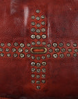 Spaghetti Western Swc128Cg Hobo Vintage Handmade Drum Dyed Genuine European Cowhide Leather Women Bag Western Handbag Purse