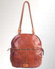 Spaghetti Western Swc130Cg Tote Vintage Handmade Drum Dyed Genuine European Cowhide Leather Women Bag Western Handbag Purse
