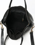 Spaghetti Western Swc135Ablk Tote Vintage Handmade Drum Dyed Genuine European Cowhide Leather Women Bag Western Handbag Purse