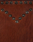 Spaghetti Western Swc135Btan Tote Vintage Handmade Drum Dyed Genuine European Cowhide Leather Women Bag Western Handbag Purse