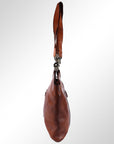 Spaghetti Western Swc136Btan Hobo Vintage Handmade Drum Dyed Genuine European Cowhide Leather Women Bag Western Handbag Purse