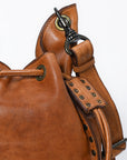 Spaghetti Western Swc137Tan Tote Vintage Handmade Drum Dyed Genuine European Cowhide Leather Women Bag Western Handbag Purse