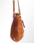 Spaghetti Western Swc138Atan Hobo Vintage Handmade Drum Dyed Genuine European Cowhide Leather Women Bag Western Handbag Purse