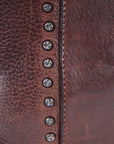 Spaghetti Western Swc140Brn Hobo Vintage Handmade Drum Dyed Genuine European Cowhide Leather Women Bag Western Handbag Purse